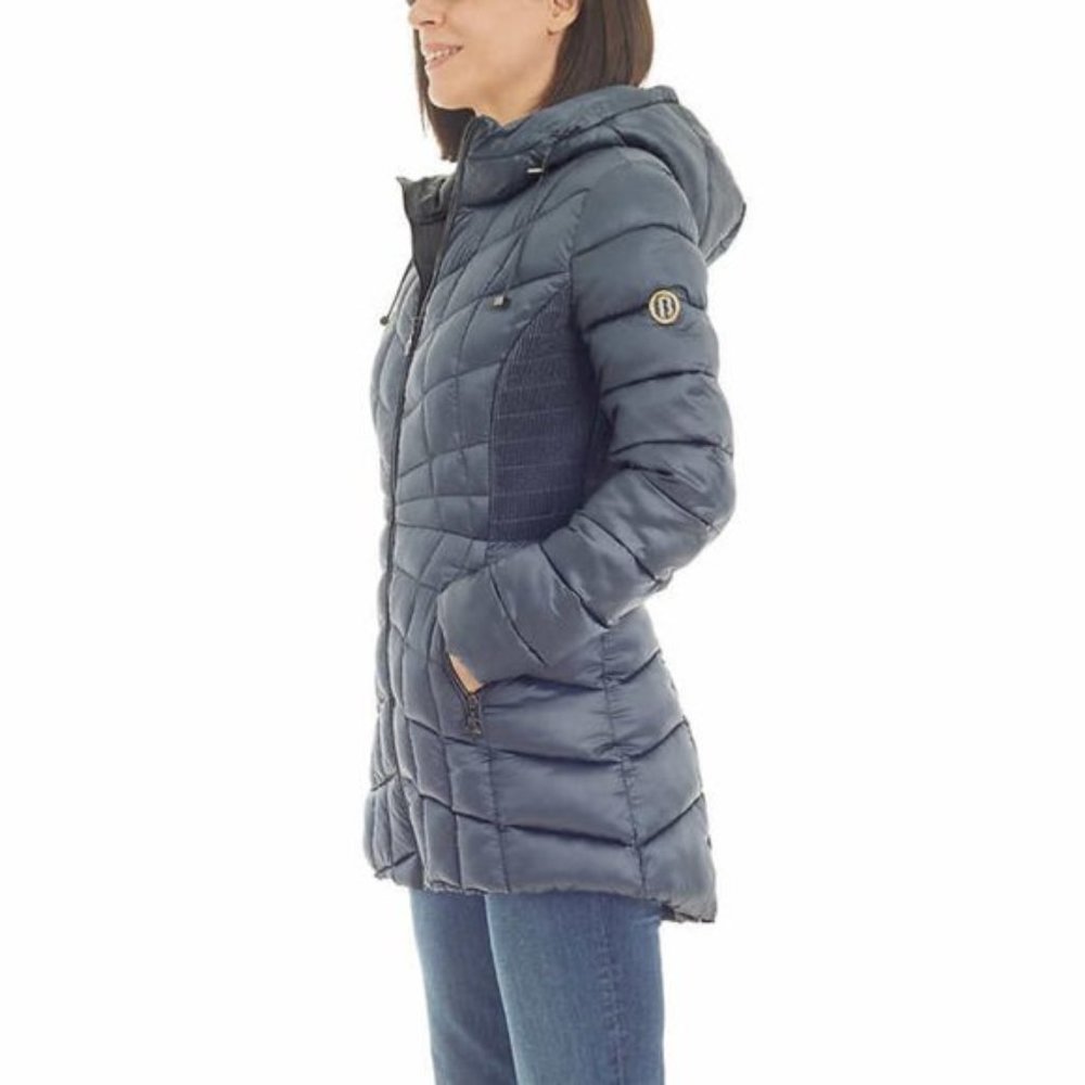 Bernardo Ladies' Quilted Packable Puffer Jacket blue (ıced cove) - Picture 2 of 8